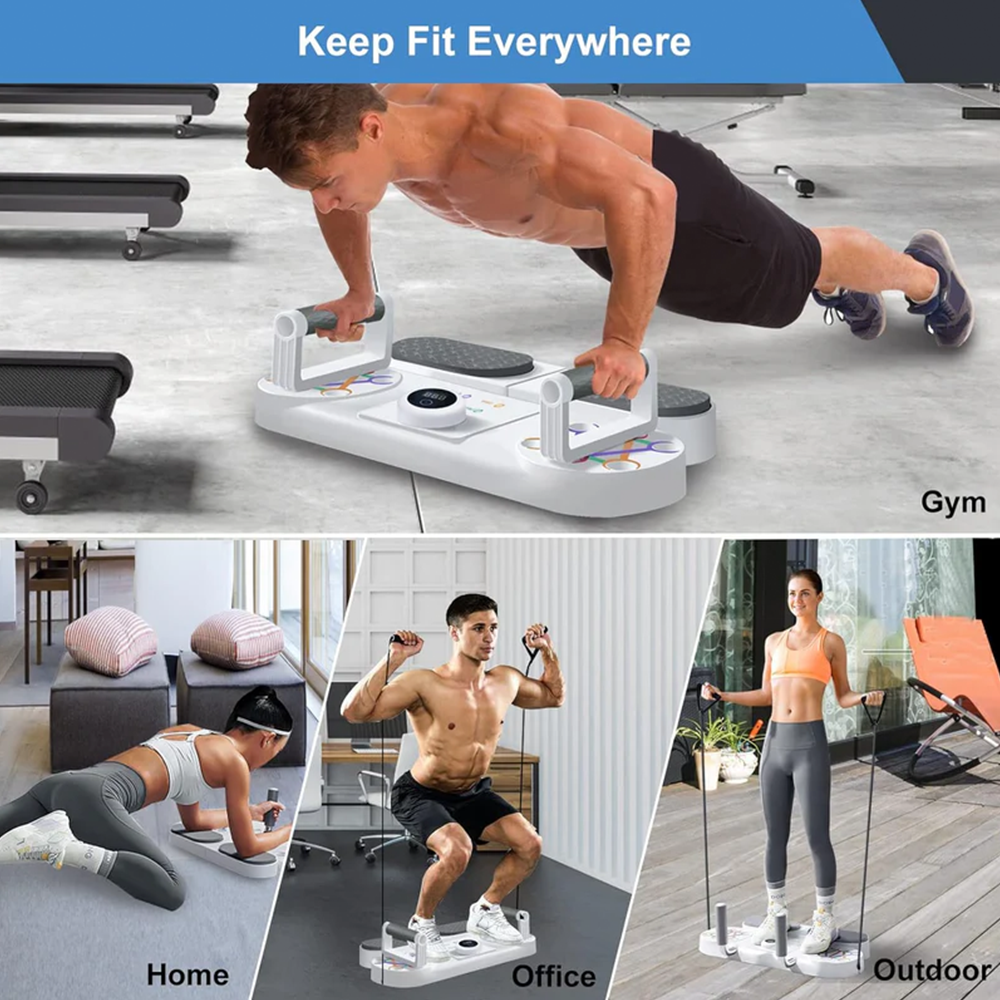 Multi-Function Push-Up Board with Handles